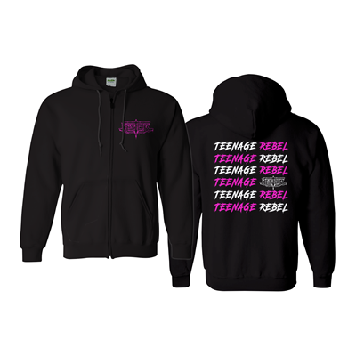 NESTOR - ZIP-HOOD, SPRAY LOGO