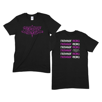 NESTOR - T-SHIRT, SPRAY LOGO (BLACK)