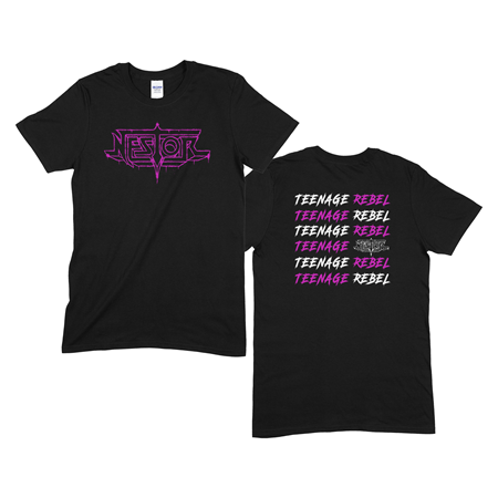 NESTOR - T-SHIRT, SPRAY LOGO (BLACK)